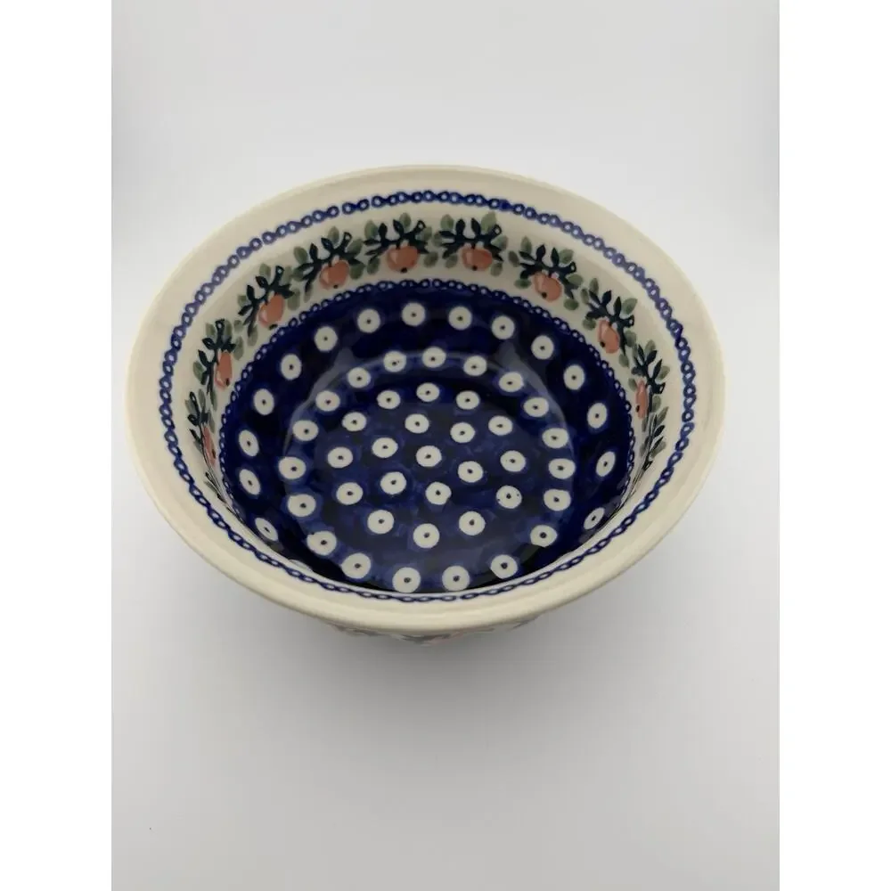 Boleslawiec Manufakura Polish Pottery Apple Bowl 6.75
